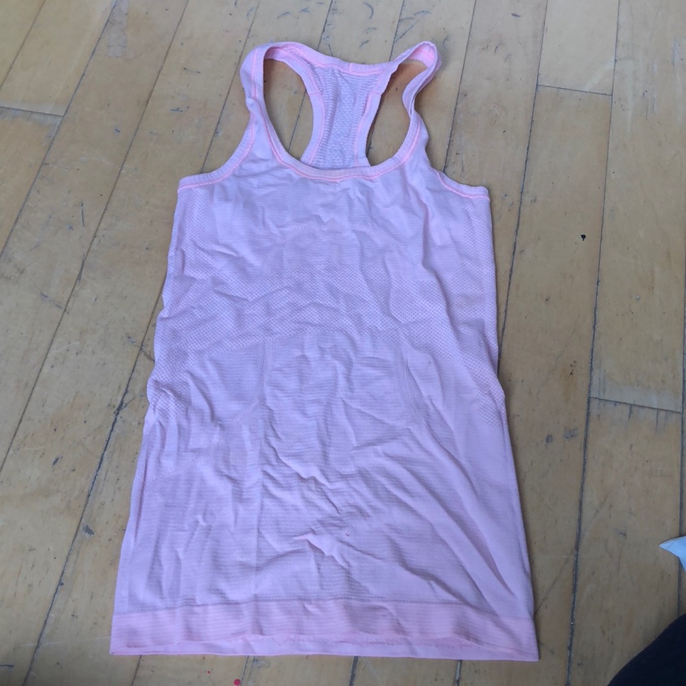 pink lulu lemon tank top